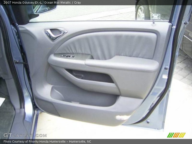 Ocean Mist Metallic / Gray 2007 Honda Odyssey EX-L