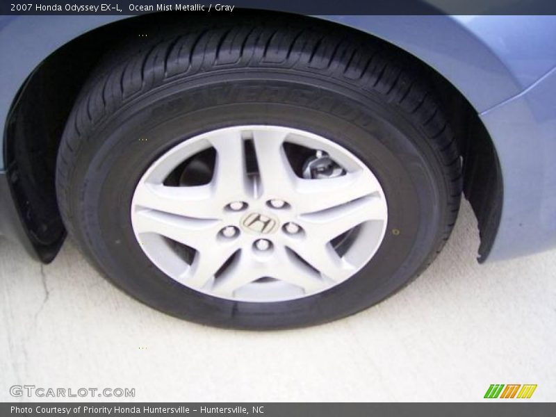 Ocean Mist Metallic / Gray 2007 Honda Odyssey EX-L