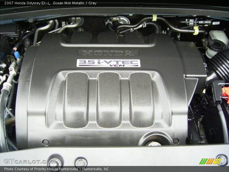 Ocean Mist Metallic / Gray 2007 Honda Odyssey EX-L