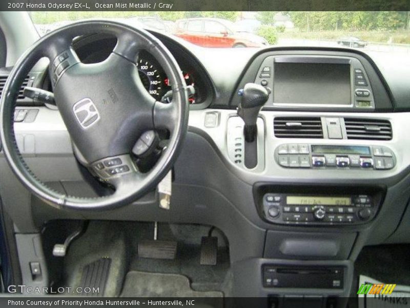 Ocean Mist Metallic / Gray 2007 Honda Odyssey EX-L
