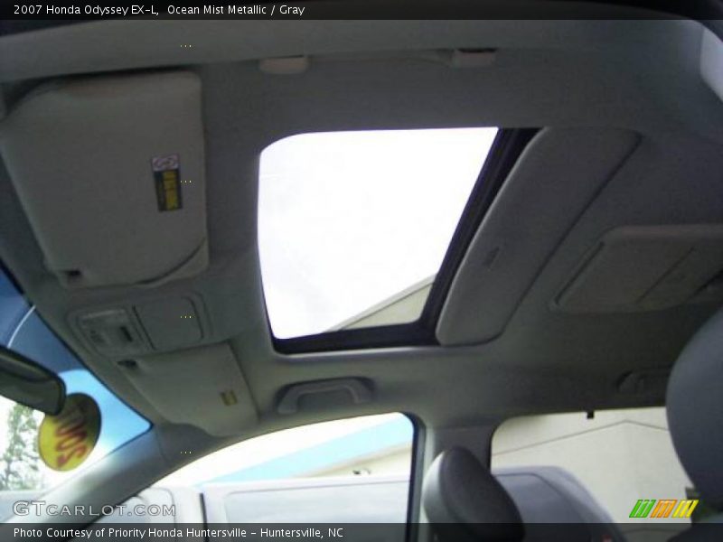 Ocean Mist Metallic / Gray 2007 Honda Odyssey EX-L