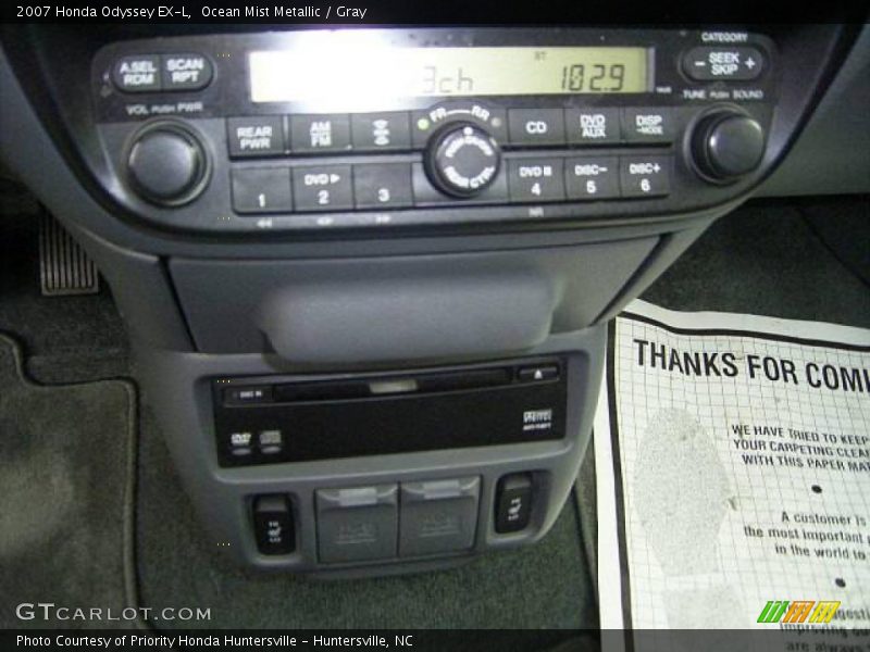 Ocean Mist Metallic / Gray 2007 Honda Odyssey EX-L