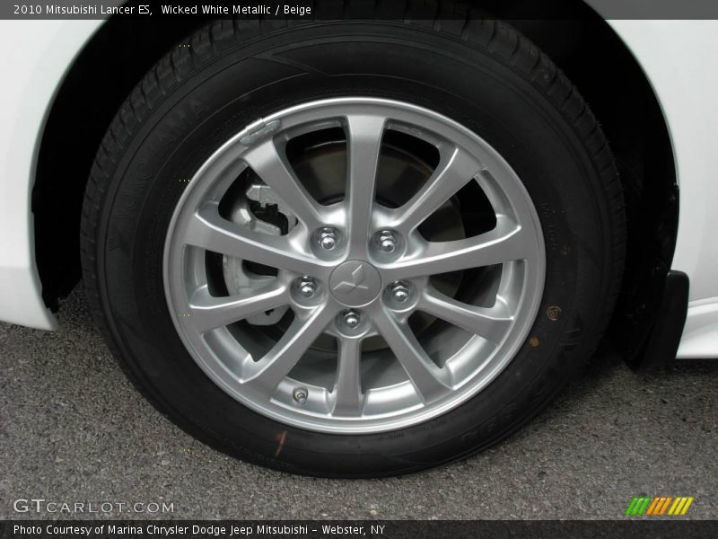 Wicked White Metallic / Beige 2010 Mitsubishi Lancer ES
