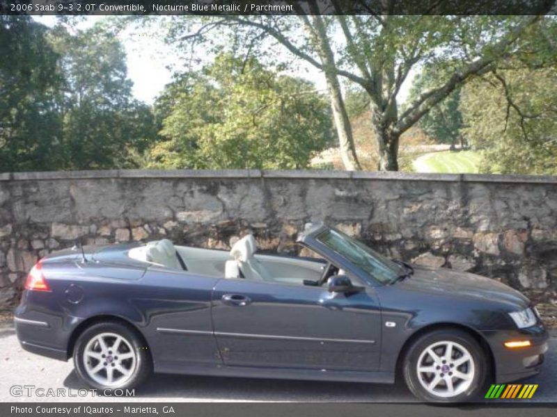 Nocturne Blue Metallic / Parchment 2006 Saab 9-3 2.0T Convertible