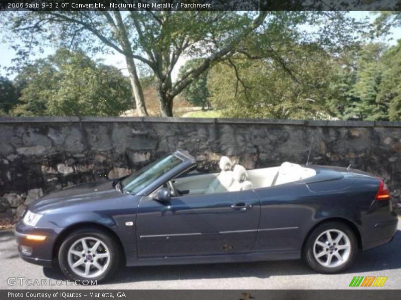 Nocturne Blue Metallic / Parchment 2006 Saab 9-3 2.0T Convertible