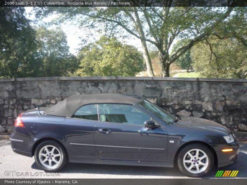 Nocturne Blue Metallic / Parchment 2006 Saab 9-3 2.0T Convertible