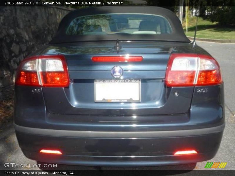 Nocturne Blue Metallic / Parchment 2006 Saab 9-3 2.0T Convertible