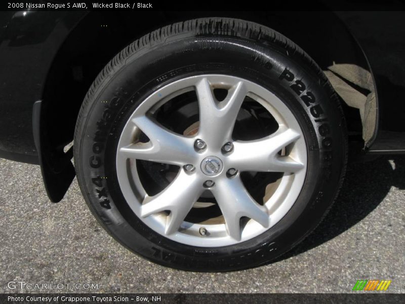 Wicked Black / Black 2008 Nissan Rogue S AWD