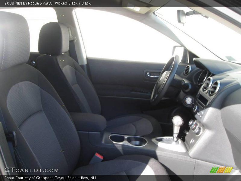 Wicked Black / Black 2008 Nissan Rogue S AWD