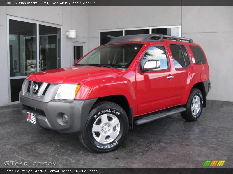 Red Alert / Steel/Graphite 2008 Nissan Xterra S 4x4