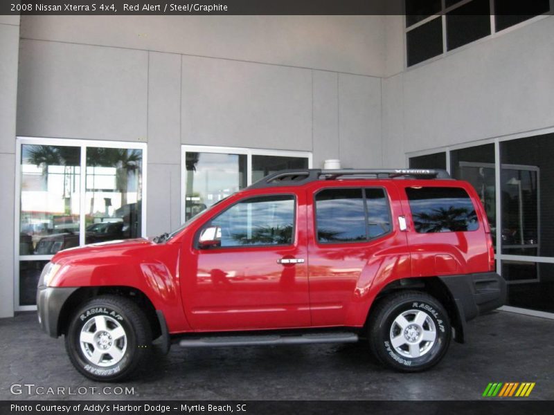 Red Alert / Steel/Graphite 2008 Nissan Xterra S 4x4