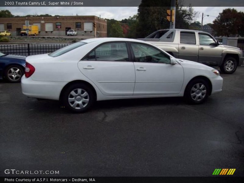 Super White / Stone 2003 Toyota Camry LE