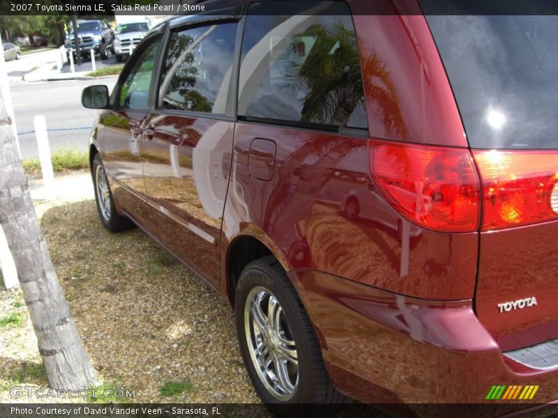 Salsa Red Pearl / Stone 2007 Toyota Sienna LE