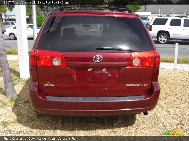 Salsa Red Pearl / Stone 2007 Toyota Sienna LE