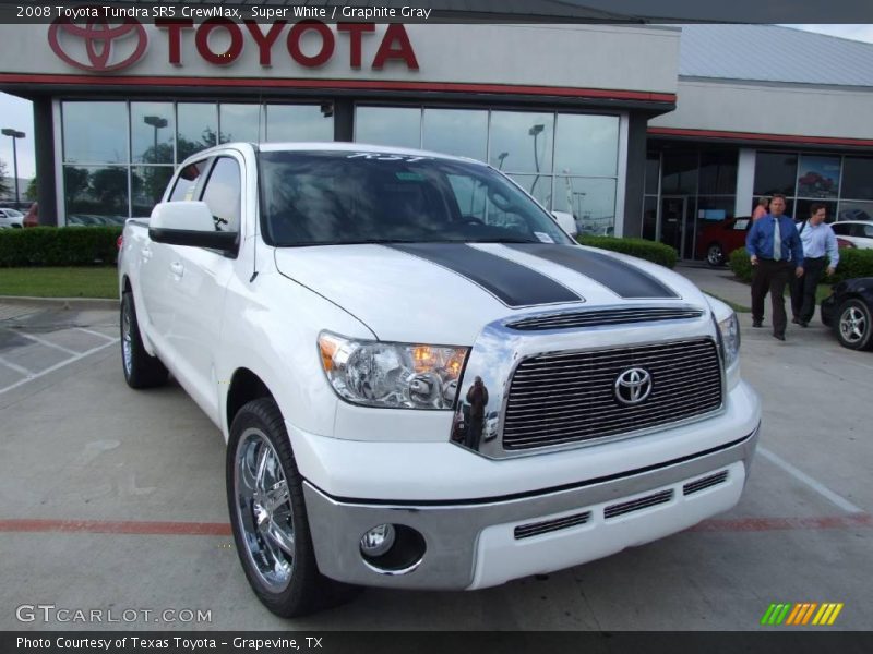 Super White / Graphite Gray 2008 Toyota Tundra SR5 CrewMax
