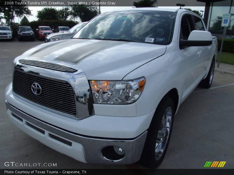Super White / Graphite Gray 2008 Toyota Tundra SR5 CrewMax