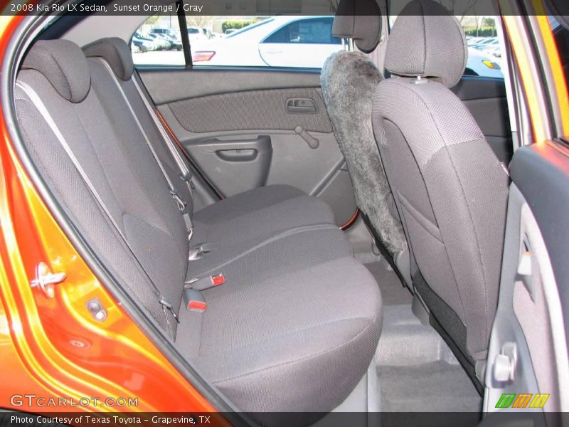 Sunset Orange / Gray 2008 Kia Rio LX Sedan