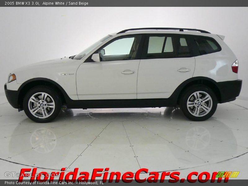 Alpine White / Sand Beige 2005 BMW X3 3.0i