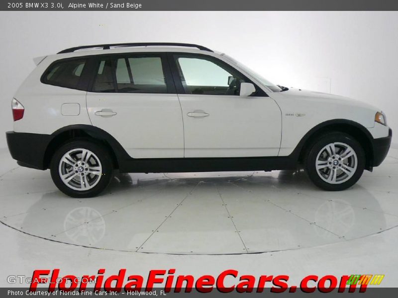 Alpine White / Sand Beige 2005 BMW X3 3.0i