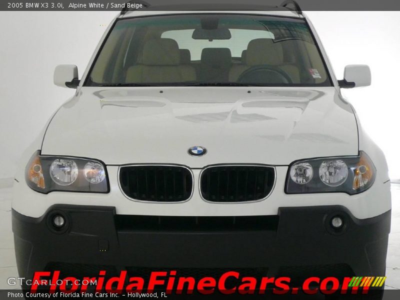 Alpine White / Sand Beige 2005 BMW X3 3.0i