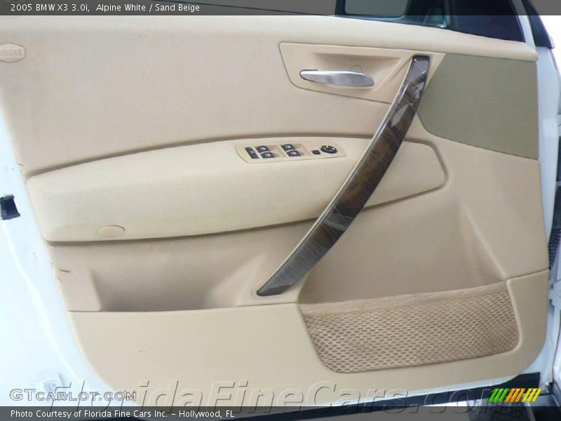 Alpine White / Sand Beige 2005 BMW X3 3.0i