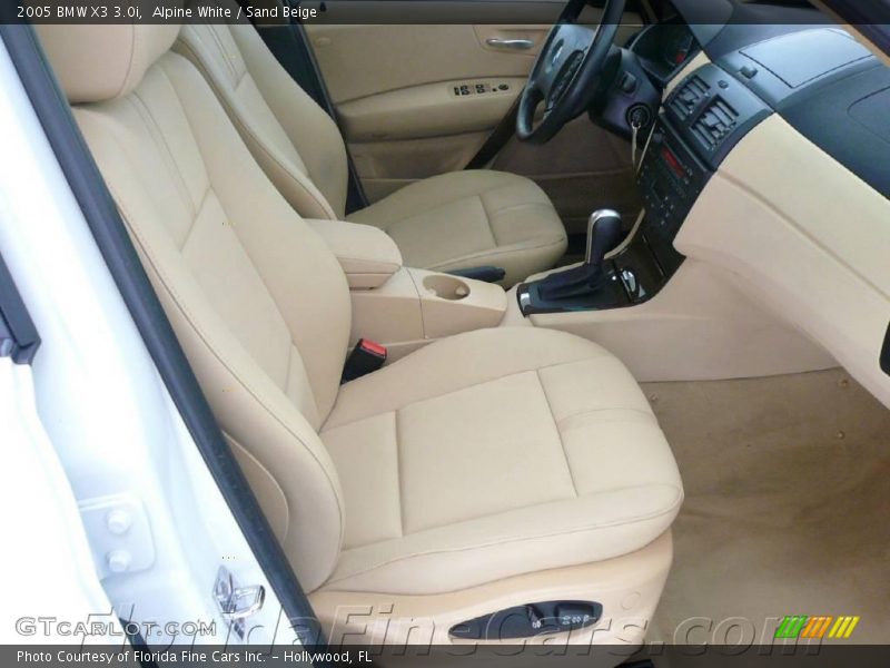 Alpine White / Sand Beige 2005 BMW X3 3.0i