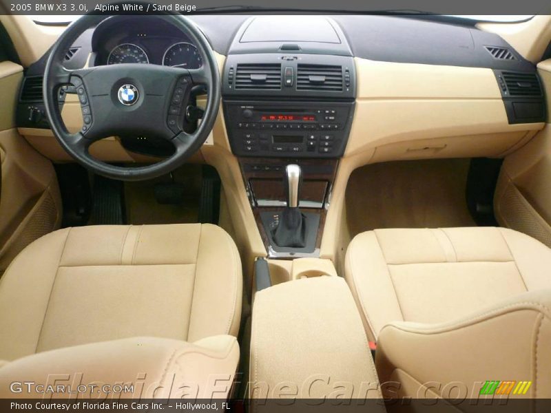 Alpine White / Sand Beige 2005 BMW X3 3.0i