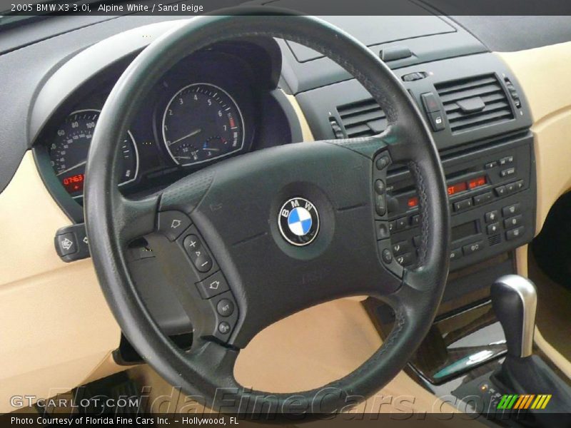 Alpine White / Sand Beige 2005 BMW X3 3.0i