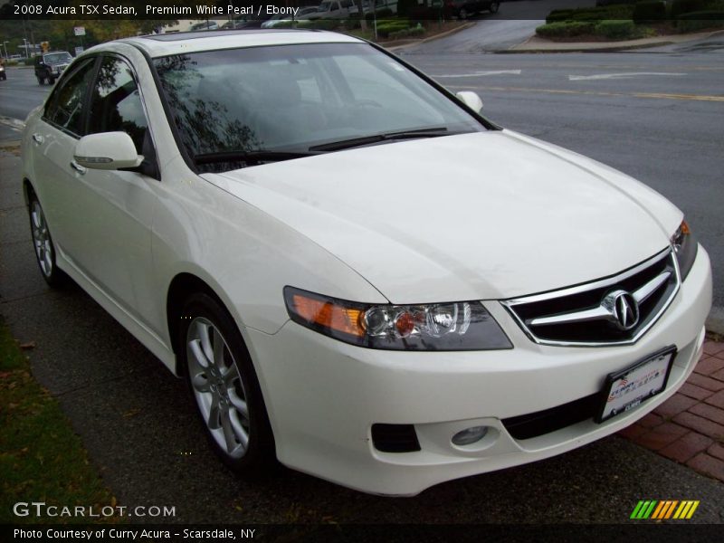 Premium White Pearl / Ebony 2008 Acura TSX Sedan