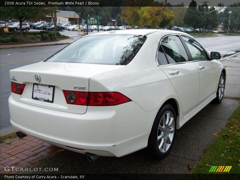 Premium White Pearl / Ebony 2008 Acura TSX Sedan