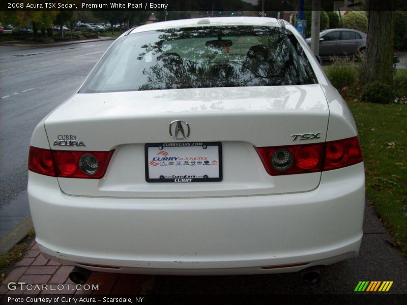 Premium White Pearl / Ebony 2008 Acura TSX Sedan