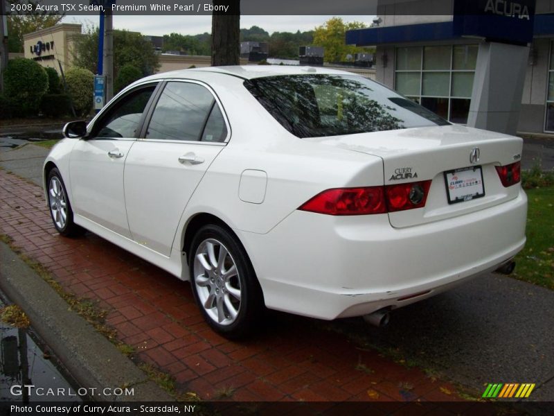 Premium White Pearl / Ebony 2008 Acura TSX Sedan