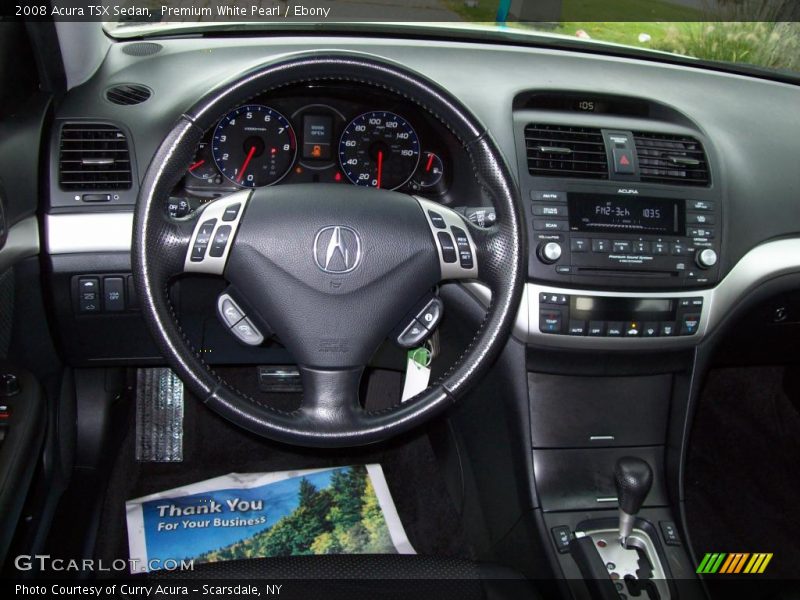 Premium White Pearl / Ebony 2008 Acura TSX Sedan