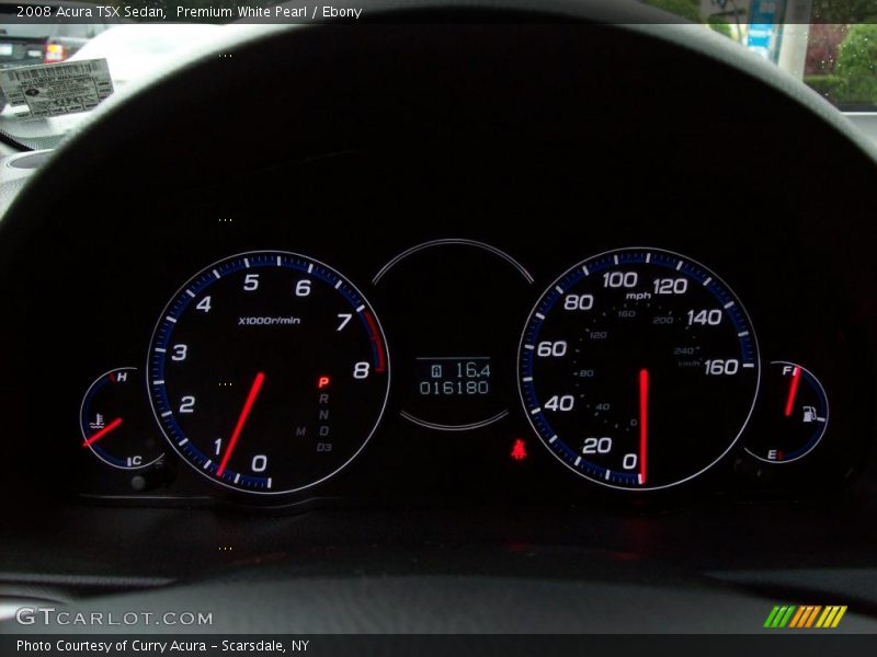 Premium White Pearl / Ebony 2008 Acura TSX Sedan