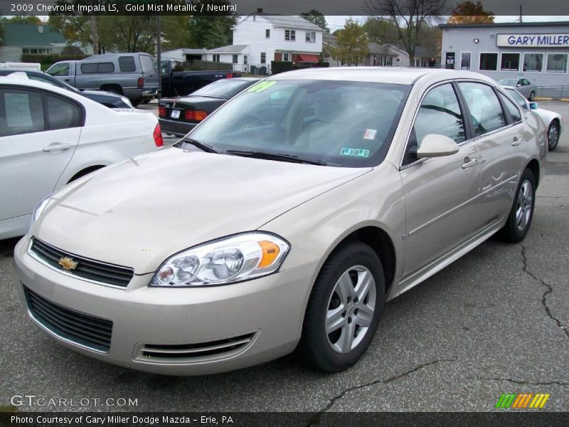 Gold Mist Metallic / Neutral 2009 Chevrolet Impala LS