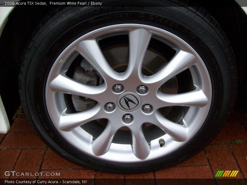 Premium White Pearl / Ebony 2008 Acura TSX Sedan