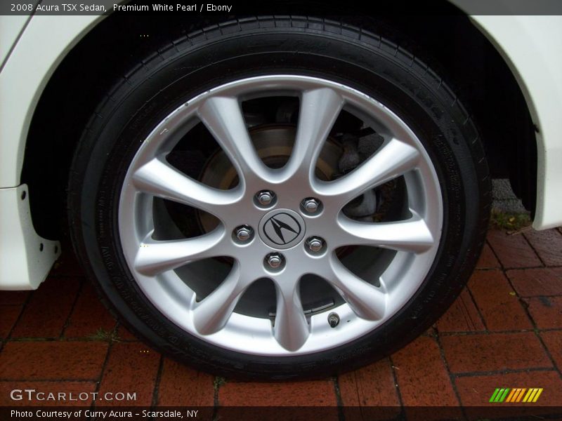Premium White Pearl / Ebony 2008 Acura TSX Sedan