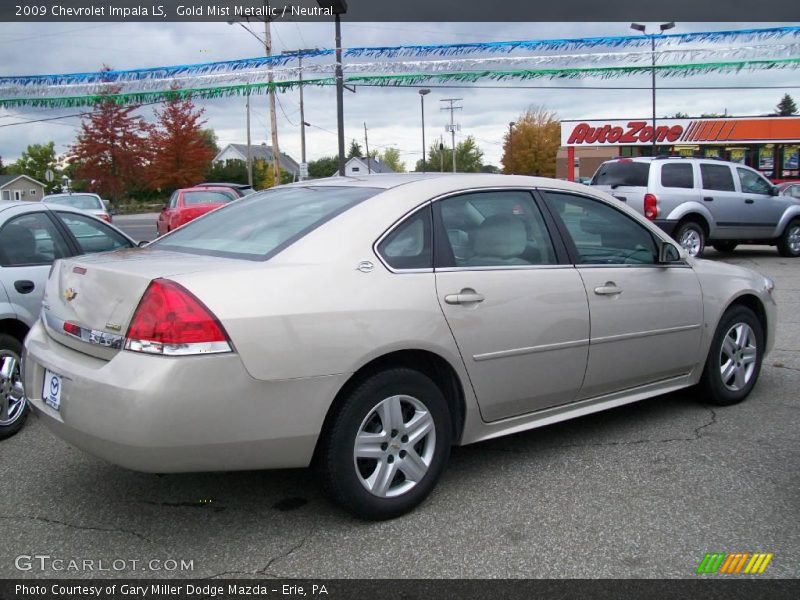 Gold Mist Metallic / Neutral 2009 Chevrolet Impala LS