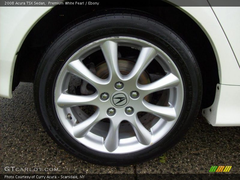 Premium White Pearl / Ebony 2008 Acura TSX Sedan