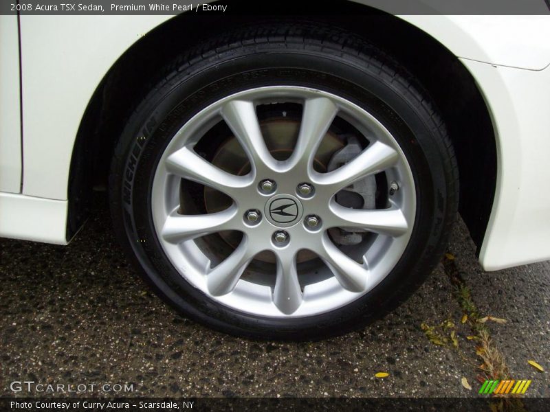 Premium White Pearl / Ebony 2008 Acura TSX Sedan