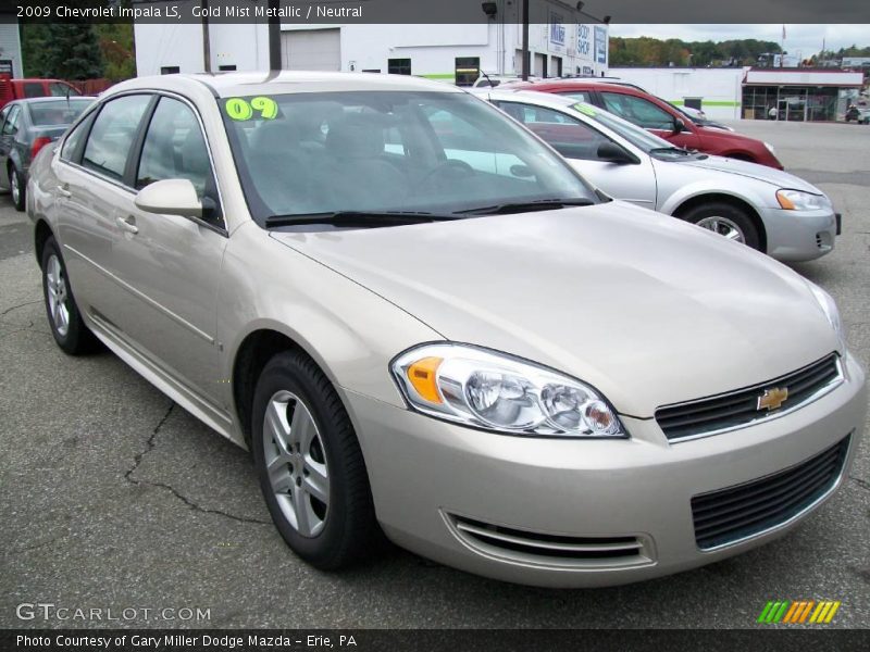Gold Mist Metallic / Neutral 2009 Chevrolet Impala LS