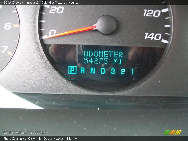 Gold Mist Metallic / Neutral 2009 Chevrolet Impala LS