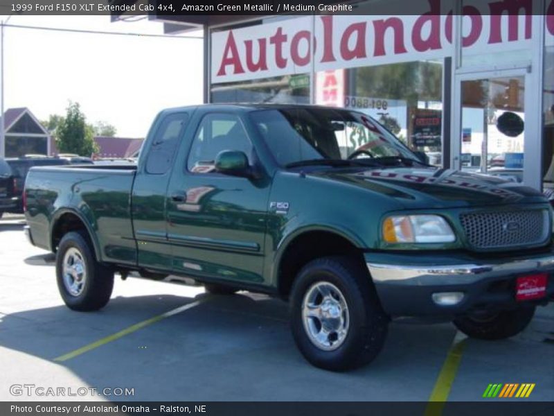 Amazon Green Metallic / Medium Graphite 1999 Ford F150 XLT Extended Cab 4x4