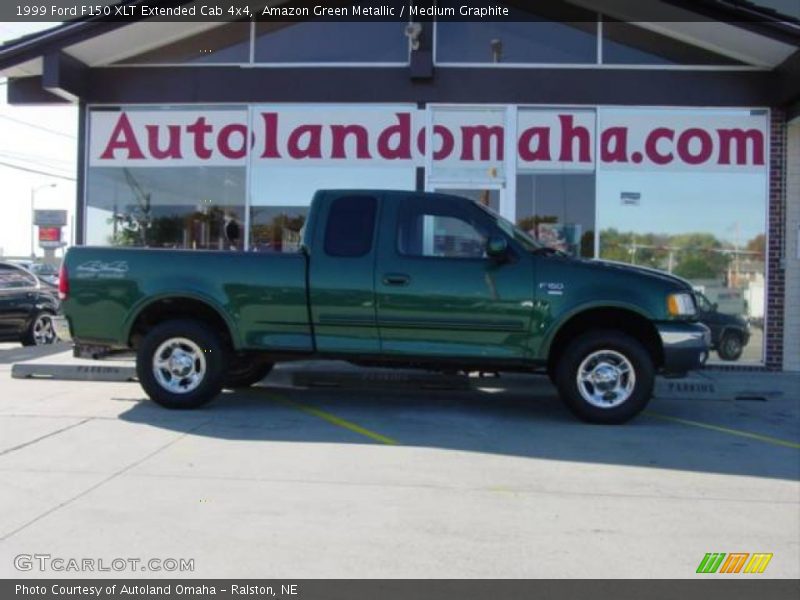 Amazon Green Metallic / Medium Graphite 1999 Ford F150 XLT Extended Cab 4x4