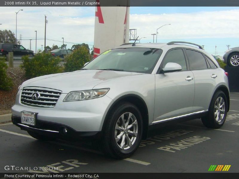 Liquid Platinum Metallic / Graphite 2008 Infiniti FX 35