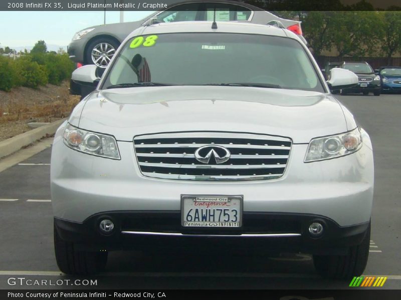 Liquid Platinum Metallic / Graphite 2008 Infiniti FX 35
