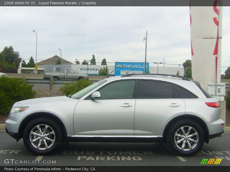 Liquid Platinum Metallic / Graphite 2008 Infiniti FX 35