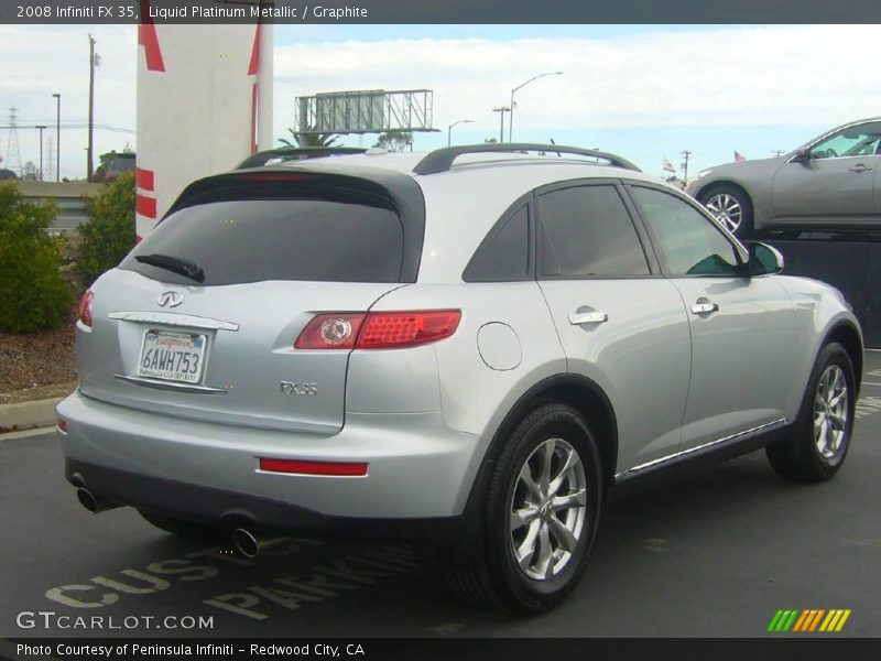 Liquid Platinum Metallic / Graphite 2008 Infiniti FX 35