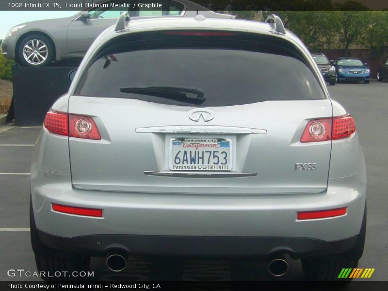 Liquid Platinum Metallic / Graphite 2008 Infiniti FX 35
