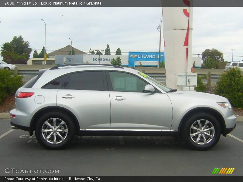 Liquid Platinum Metallic / Graphite 2008 Infiniti FX 35